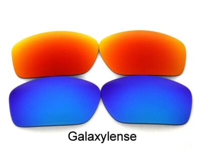 Galaxy Replacement Lens For Oakley Valve OO9236 Sunglasses Blue/Red Polarized