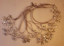 MCM Curtis Jere 1982   Bamboo Leaves Brass Copper Wall Art /Sculpture