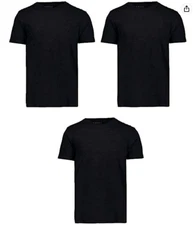 32 Degrees Men's Cool Short Sleeve Crew Neck Quick-Dry 3 Pack, Size M, Black