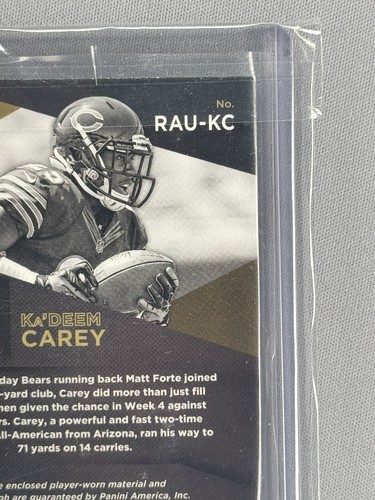 2014 NFL Panini Black Gold RPA Ka'Deem Carey #166/199 - Picture 12 of 15