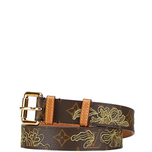 Ceinture LOUIS VUITTON monogramme danthel Saint-Hulbert Argen boutiques Taille:80/32 M6952【U...