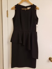 Eliza J Sheath Dress Size 8 Black Cocktail Party Evening Gown NWT $158.00