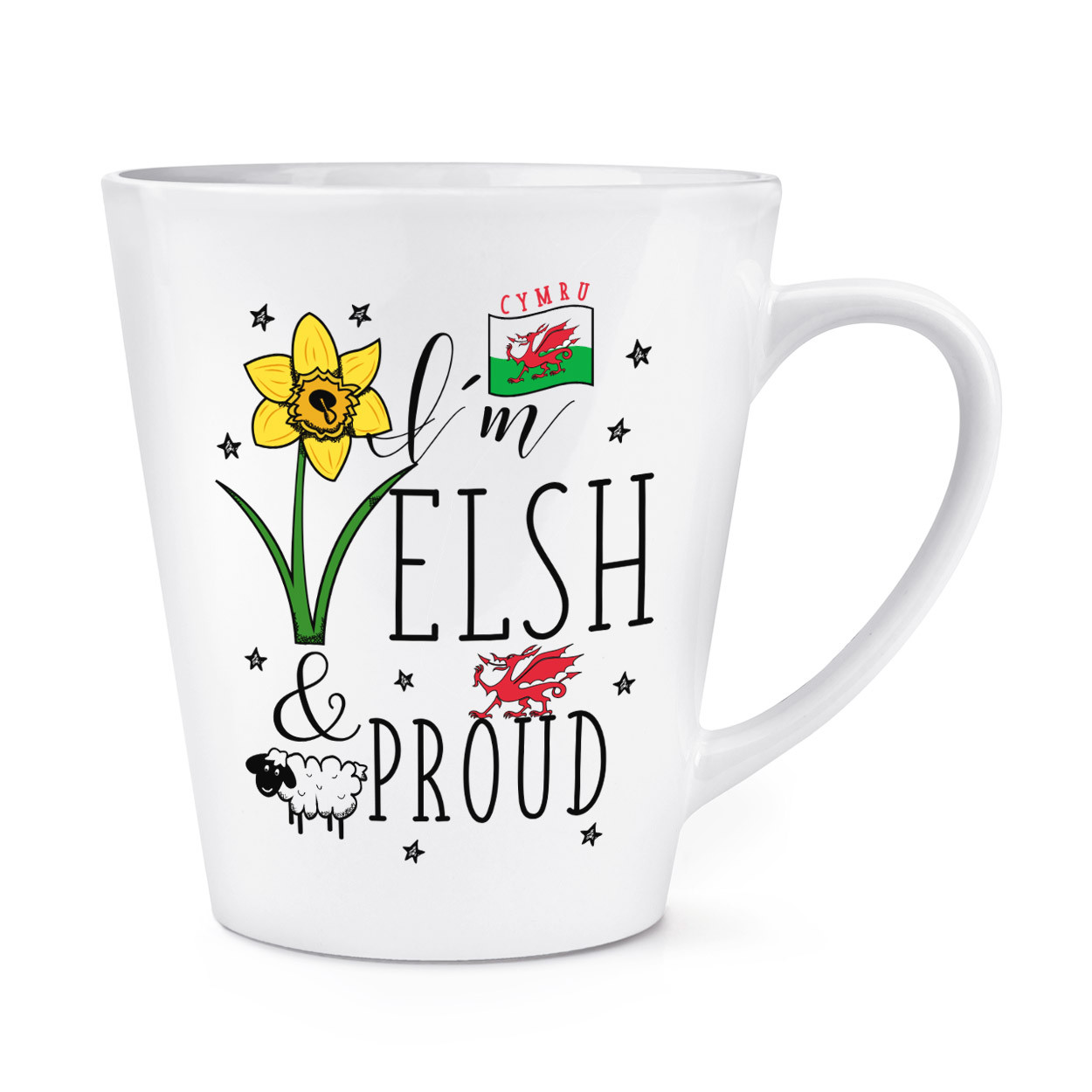 I'm Welsh What's Your Superpower 12oz Latte Mug Cup - Wales Rugby