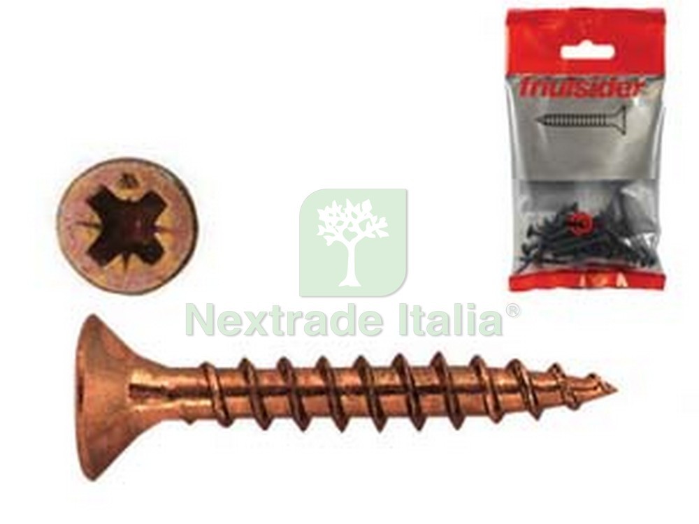 10BLISTER VITI PER TRUCIOLARE TPS POZIDRIVE BRONZATE Ø MM.3,5X16 IN BLISTER PZ.: