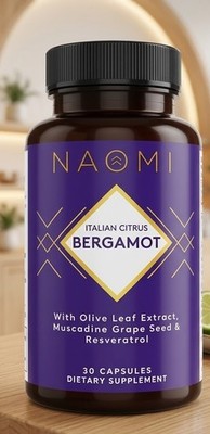 Naomi Bergamot Supplement 30 Capsules   Citrus Extract Daily Wellness Formula