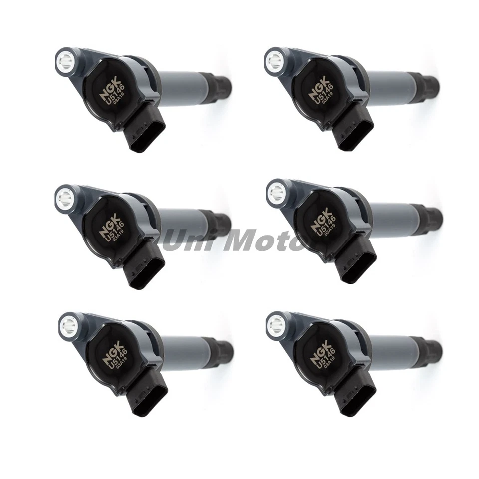 For Toyota Highlander Lexus ES330 3.3L V6 9091902246 6 pcs OEM NGK Ignition Coil - Image 3 of 3