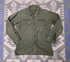 Vintage 60s 70s OG 107 Sateen US Army Military Fatigue Shirt Sz M Men's Vietnam