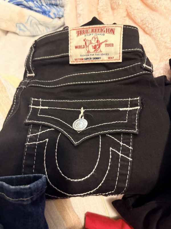 True Religion & Rock Revival Mixed Lot Solid Denim Jeans 1 pair Made in USA