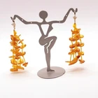 Unique handmade amber earrings braided from natural Baltic amber