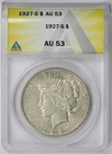 1927-S Peace Dollar $1 AU 53 ANACS