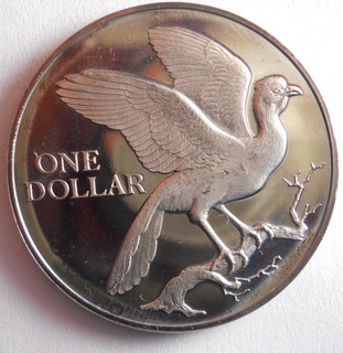 1974 TRINIDAD DOLLAR PROOF Hard to Find Low Mintage Coin Lot #J11