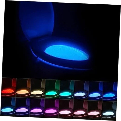  Toilet Bowl Night Light Motion Sensor, 16 Color Changing LED Gadgets for 