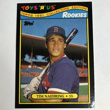 Topps 1991 Toys R Us Rookies Tim Naehring Rookie Card #22 Boston Red Sox. rookie card picture
