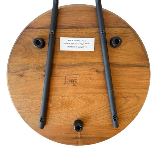 Jens Risom Stacking Side Table T-710 — Walnut + Iron Design within reach - Picture 7 of 9