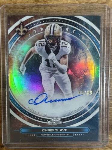 2025 Topps Chrome Chris Olave Chrome Autographs (RAW)