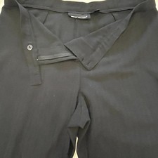 Briggs New York Women Sz 18 Black Dress Pant Button Zip Pockets Business Career