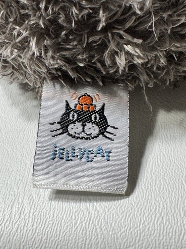 HTF Jellycat Bunglie Kitten Grey / Creme Soft Beanie Plush Stuffed Animal 16" - Picture 17 of 23
