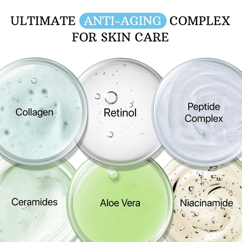 Retinol Creme für Gesicht Anti Aging Gesichtsfeuchtigkeitscreme mit Kollagen & Hyaluron - Bild 2 von 8