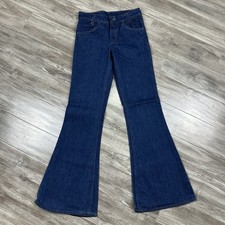 Vintage Levis Student 26x32 Big Bell Bottom Blue Jeans Orange Tab Pre Washed