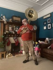 HAHAPA HANDMADE BRASS 22" SOUSAPHONE BRASS MADE TUBA FREE CUSTOM SHIPPING USA