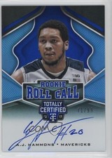 2016-17 Panini Totally Certified Rookie Roll Call Blue 71/99 AJ Hammons Auto r8l
