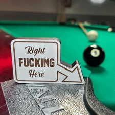 8 Ball Pocket Marker Funny, Funny Pool Table Decoration Sign,Funny Golf Ball...