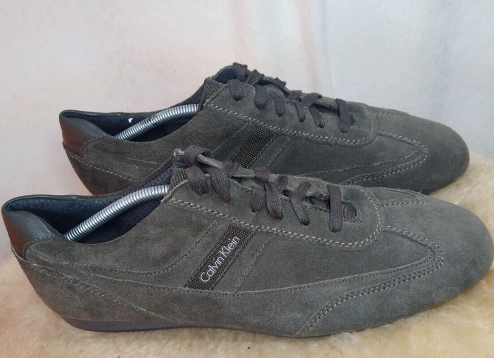 CALVIN KLEIN MEN'S CASUAL SUEDE CASUAL SHOE SIZE 12M OLIVE GREEN - NICE SHOE!! - Image 2 of 4