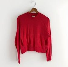 YMC You Must Create Sweatshirt Womens Large Red Jumper Sweater Pullover