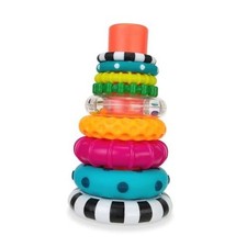 Sassy Stacks of Circles Stacking Ring STEM Learning 6-24 Month 1 Count Multi
