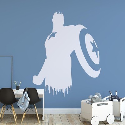 Captain America Wandtattoo