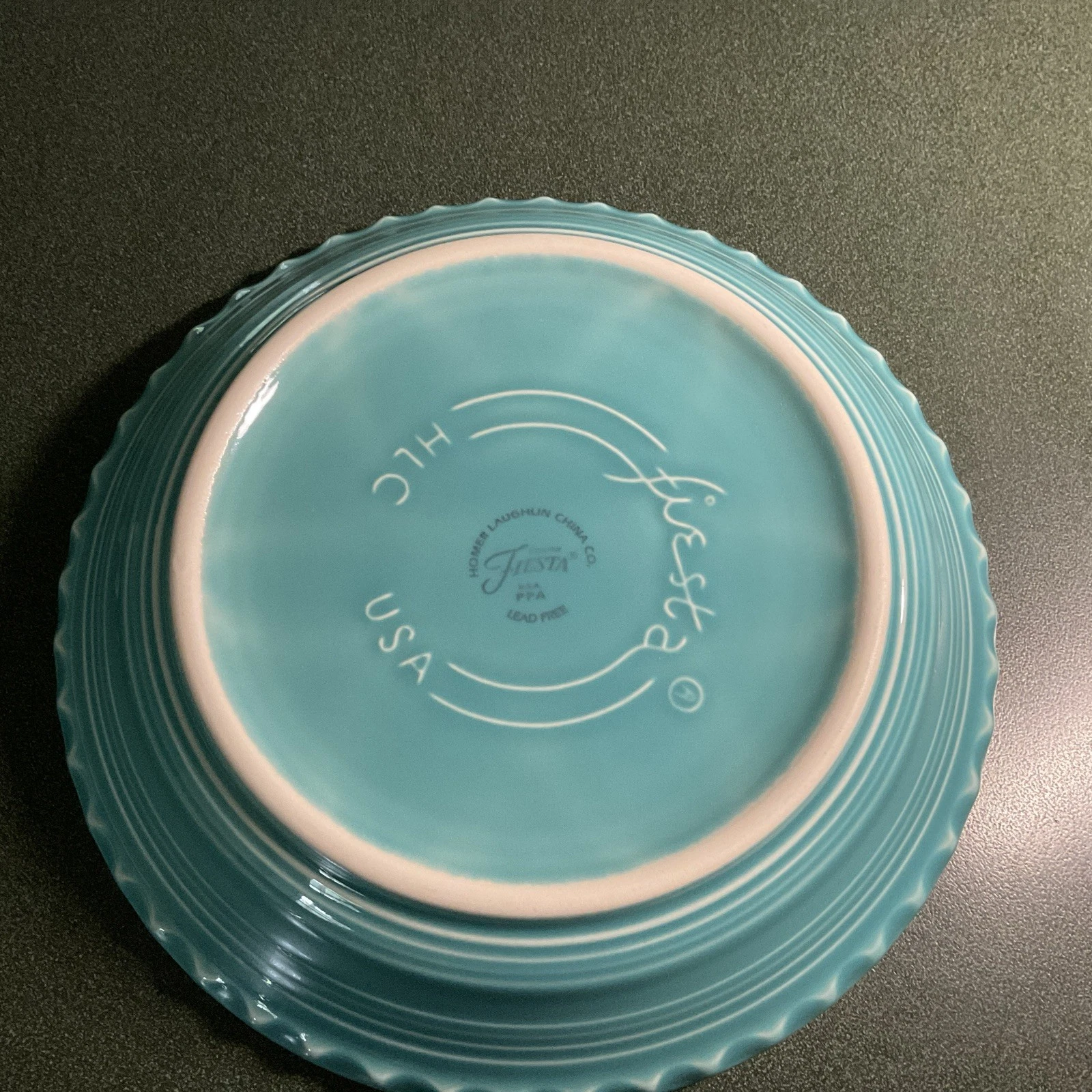 Homer Laughlin China Fiesta 8 Inch Turquoise Deep Dish Pie Plate