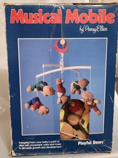 Vintage 1987 Pansy Ellen Beachball Bears Mobile, Tested Works