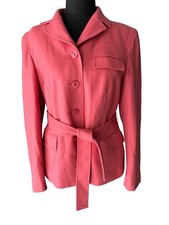 Talbots Coral Belted Blazer Jacket