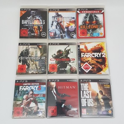 Playstation 3 Spiele Bundle: Killzone, Crysis, Hitman, The Last of Us, Far Cry