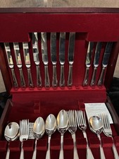Cutlery Set Stainless Steel In Heavy Box M&S Marks and Spencer 37 Pieces