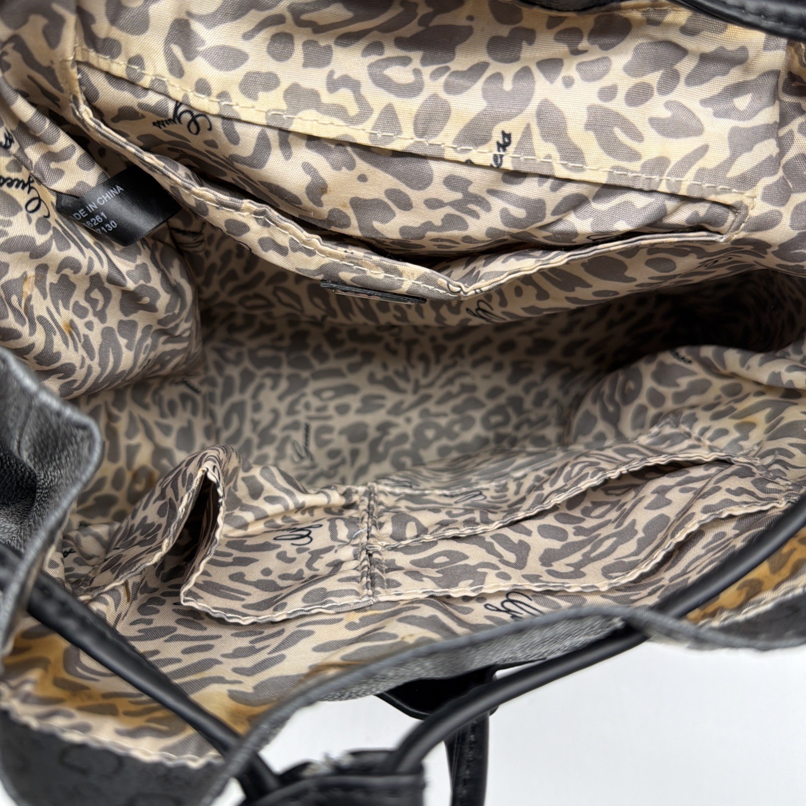 Guess Backpack Drawstring Black Logo - image 6