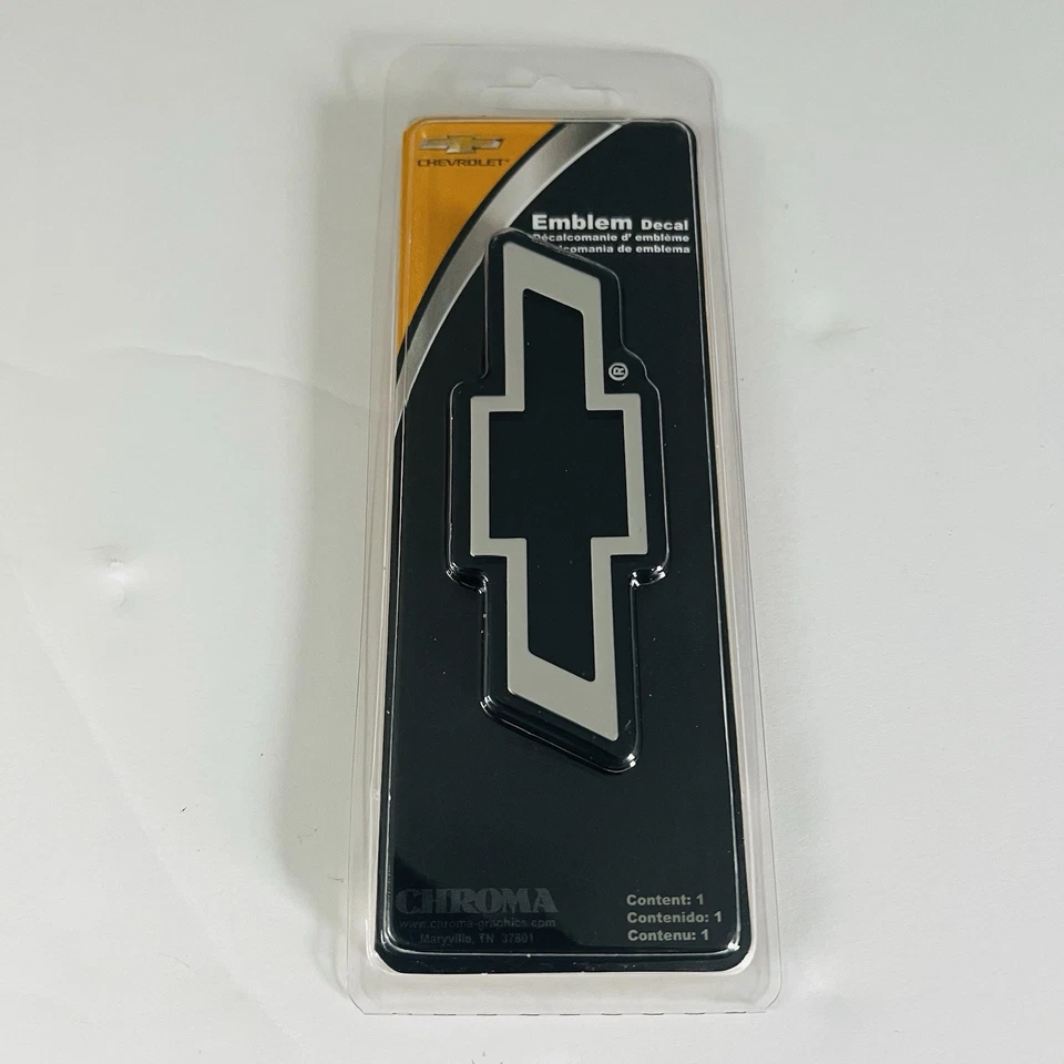 Nuevo Sellado Chevy Pajarita Plástico Cromo Emblema Producto Licencia Oficial Foto 4 de 4