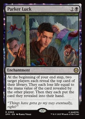 MTG Magic the Gathering Parker Luck (60/308) Marvel's Spider-Man NM