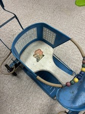 Vintage Ornate 40s 50s PAL Kids Baby Stroller Walker Scooter made in IN