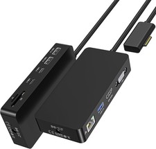 Surface Docking Station, 11-in-1 Dual Monitor 4K 60Hz