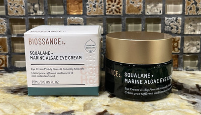 BIOSSANCE + SQUALANE + MARINE ALGAE EYE CREAM  FULL SIZE .5oz  NEW IN BOX