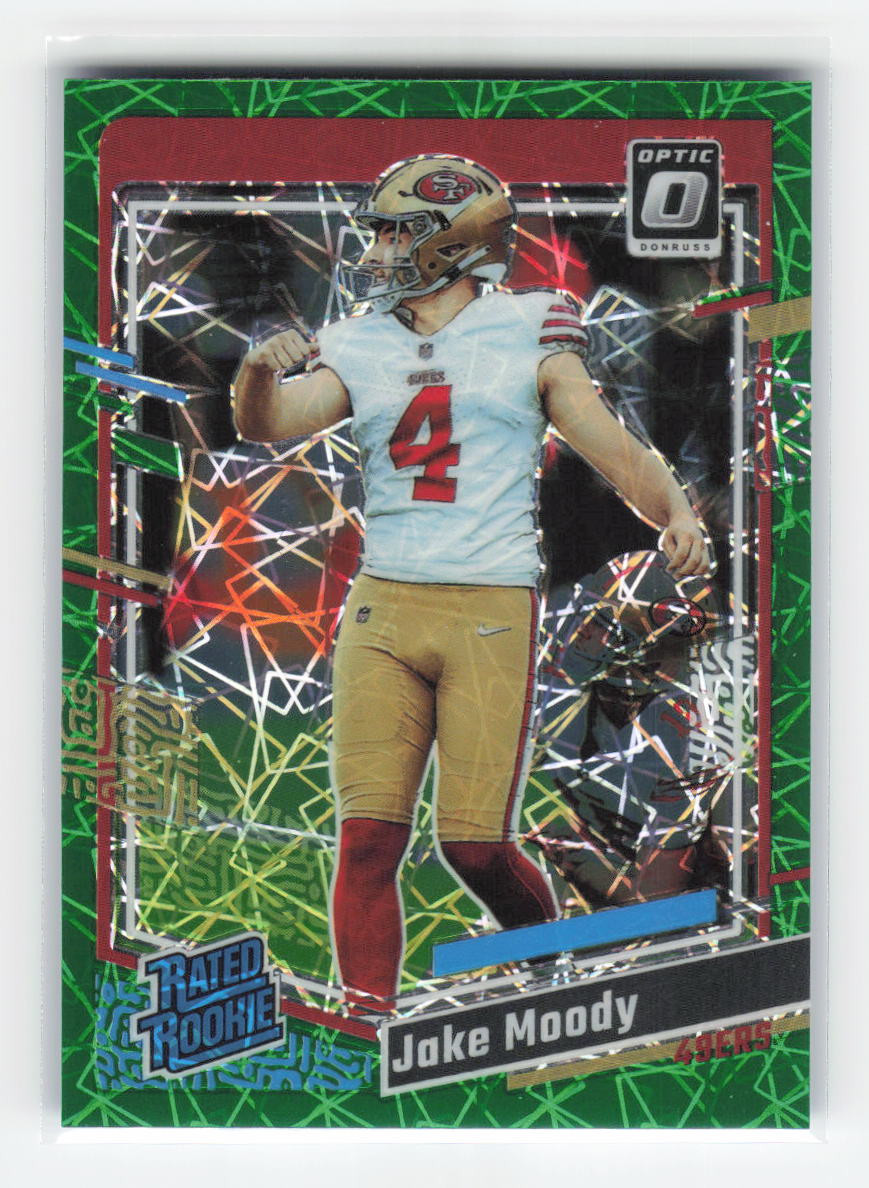 2023 Donruss Optic #289 Jake Moody Green Velocity