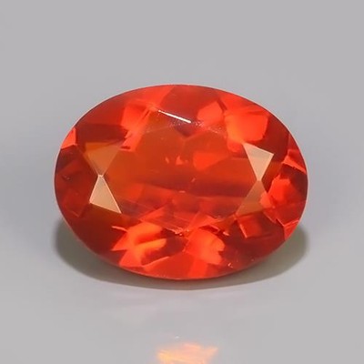 0.90 CTS NATURAL OVAL SHAPE MEXICAN FIRE OPAL LOOSE GEMSTONE FREE SHIPPING