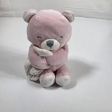Carter's Just One You Pink Plush Bear Rattle Security Blanket stuffed animal