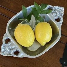 Holland Boone 11 x 7" Polished Pewter Square Dish, Made in Mexico No Tarnishing 