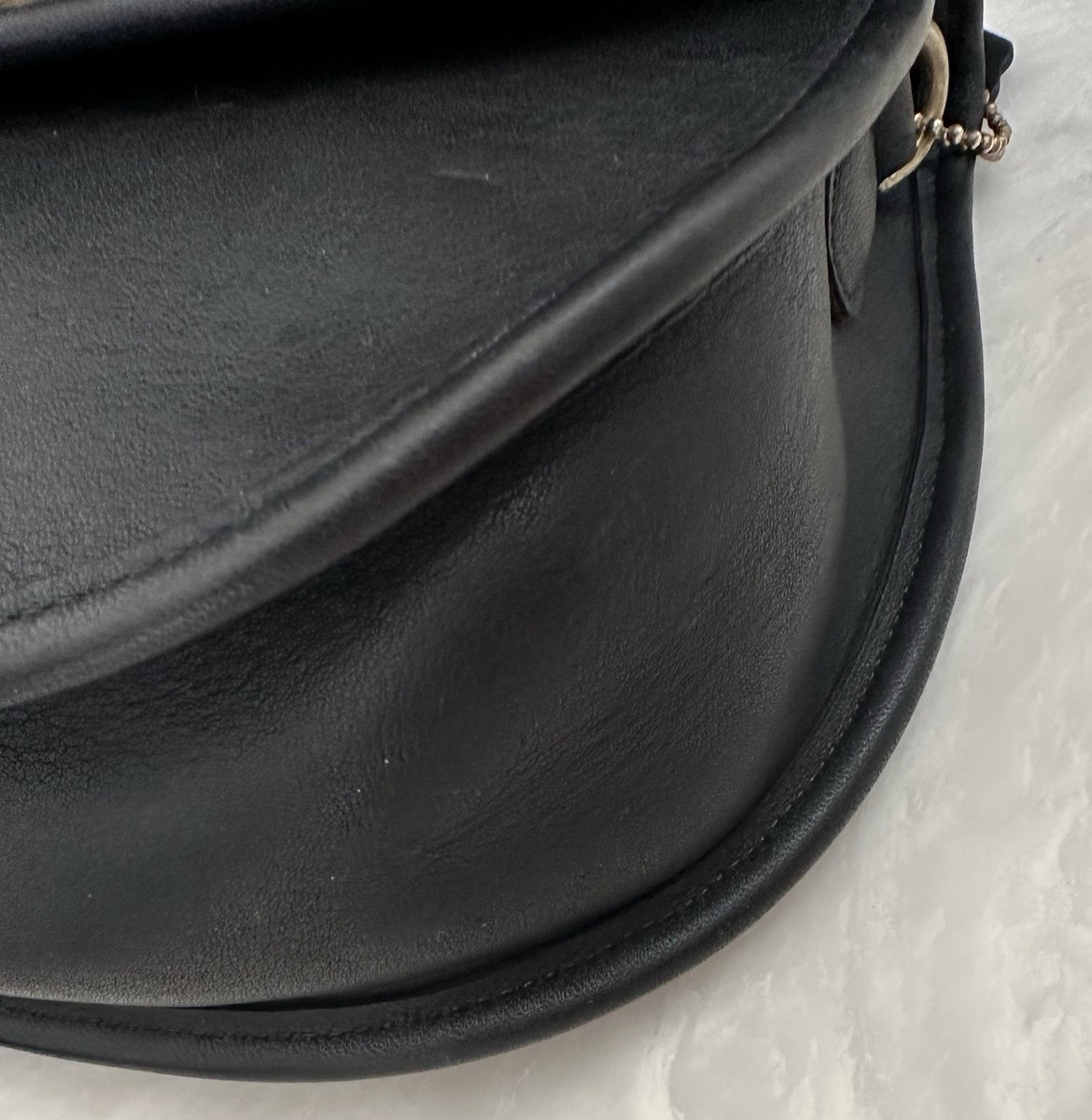 COACH VINTAGE BLACK BELLA COURT TOP HANDLE CROSSBODY BAG 9957 EUC