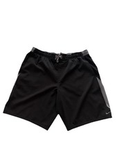 Nike Size Large Black gray Two Tone Mens Board Swim Trunks quick dry pockets