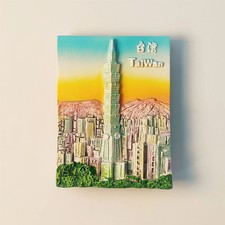 Taipei 101 Taiwan Fridge Magnet Refrigerator Sticker Decor Resin China Souvenir