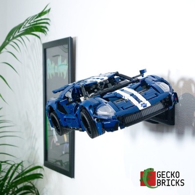 3D Printed Wall Mount for LEGO  Technic Ford GT (Set 42154) - Gecko Bricks