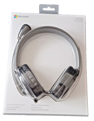 Microsoft LifeChat LX-3000 Headset/Kopfhörer + Premium stereo sound + Neu OVP +